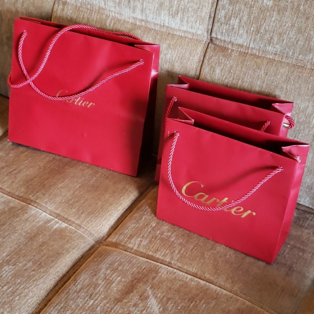 Cartier original shopping bag, sold separately
